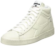 Diadora Mixte Game L Low Waxed Sneaker, Blanc (White 01), 42.5 EU