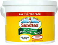 SANDTEX ULTRA SMOOTH MASONRY PAINT- 7.5L  PURE BRILLIANT WHITE