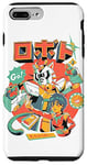 Coque pour iPhone 7 Plus/8 Plus Neko Roboto Kawaii Mecha Hero Japonais Dessin Animé Chat Robot