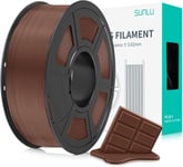 PLA+ Filament 1.75mm,Filament PLA Plus pour Imprimante 3D,Filament PLA+ 1KG pour impression 3D avec Meilleure Résilience,Neatly Wound,Précision+/-0.02mm,Couleur chocolat