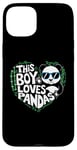 iPhone 15 Plus This Boy Loves Pandas Cute Panda Bear Valentines Day Case