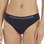 Tommy Hilfiger Truser Thongs Marine økologisk bomull X-Large Dame