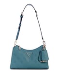 GUESS Femme Cresidia Top Zip Shoulder Bag Sac à bandoulière, Bleu Sarcelle, Taille Unique