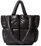 Avilego Sac à bandoulière matelassé pour femme - Mini sacoche en duvet - Sac fourre-tout matelassé - Sac à main chic 2023, Noir