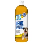 OUT! Destructeur de taches d’urine et d’odeurs pour animaux de compagnie | Enzymatic Pro-Bacteria Cleaner - 1 Litre