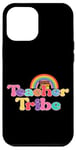 Coque pour iPhone 12 Pro Max Livres arc-en-ciel colorés Teacher Tribe