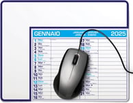 Tapis De Souris Calendrier Mensuel 2025 Grand Coussin Pour Bureau De Planification Mensuelle De Table Et De Bureau Planner Agenda Avec Notes 23 X 18 Cm[Q296]