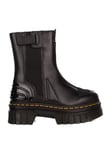 DR MARTENS Women's Chelsea Boot, Black Nappa Lux & Black Ajax & Black Soft Patent Pu, 3 UK