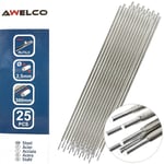 Awelco - Etui de 25 Electrodes Acier 2,5 x 300 mm Baguette enrobée Soudure toutes positions