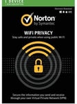 Norton Secure VPN (Norton WiFi Privacy) 2025 1 Device 1 Year Delivery by Email