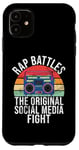 Coque pour iPhone 11 Rap Battles The Social Media Fight Hip Hop des années 90