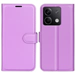 Xiaomi Redmi Note 13 5G Fodral Litchi Lila