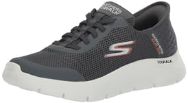 Skechers Homme Go Walk Flex Up Hands Free Slip-ins Basket, Gris, 43 EU Large