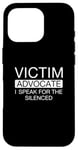 iPhone 16 Pro Victim Advocate I Speak For The Silence Cool Legal Services Case