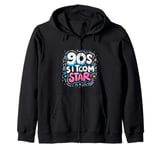 90s Sitcom Star Classic TV Comedy Nostalgic Icon - Zip Hoodie