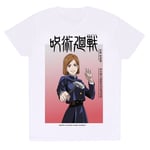 T-shirt med kortärm Jujutsu Kaisen Nobara Ombre Vit Unisex - M