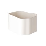 Artek - Riihitie Plant Pot Shape B Medium White Gloss - Krukor - Aino Aalto - Vit