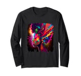 Colorful Afrocentric Urban Skyline Long Sleeve T-Shirt