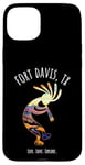 Coque pour iPhone 15 Plus Fort Davis Texas USA Motif Kokopelli dansant