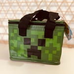 MINECRAFT OFFICIAL CREEPER INSULATED THERMAL SCHOOL LUNCH BAG BOX SANDWICH