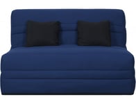 Canapé lit Wanda Slyde 140 ressorts couette indigo