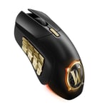 SteelSeries Aerox 9 Wireless - World of Warcraft Edition - Free In-Game Item - MMO Gaming Mouse - 18 Programmable Buttons - Lightweight - Bluetooth/2.4GHz - 18K DPI TrueMove Air Sensor