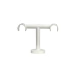 Support double plafond pour barre à rideau GoodHome 19 mm Anafi blanc