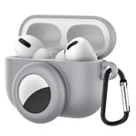 Trolsk 2-in-1-suojakotelo (AirPods Pro / AirTag) - Harmaa