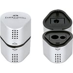 Faber-Castell Grip 2001 Pencil Sharpener 3 Holes Plastic Silver 183800