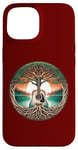 Coque pour iPhone 15 Folk Music In Nature By A Lake Guitare acoustique hippie