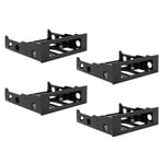 4pcs 3.5 to 5.25 Hard Drive Drive Bay Front Bay Bracket Adapter,Mount 3.56378