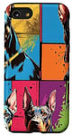 Coque pour iPhone SE (2020) / 7 / 8 Design pop art de chien Doberman cool pour les propriétaires et les fans de chiens