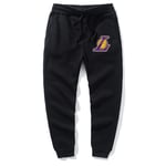 GFENG Basket Pantalon de Jogging pour Lakers Homme Pantalon de Course Poches Pantalon de Sport Taille élastique Pantalon de survêtement à Fond Ouvert