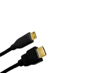 Jou Jye Computer Hdmi / Mini Hdmi, Plug 19P / Mini Plug 19P - 1.0M, 1 M, Hdmi Typ A (Standard), Hdmi Type C (Mini), Svart