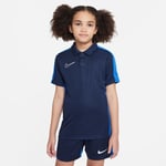 Nike Pique Dri-FIT Academy 23 - Navy/Blå/Hvit Barn, størrelse XS: 122-128 cm