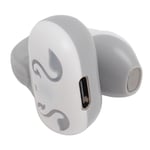 (White Gray) Clip-on Headphones Lower Power Consumption HiFi Sound