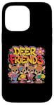 Coque pour iPhone 14 Pro Max Design Deer Friends Kids – Animaux adorables