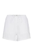 Gina Tricot Relaxed Linen Blend Shorts Vit