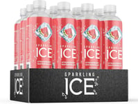 Sparkling Ice, Strawberry Watermelon Flavored Sparkling Water - Contains Vitami