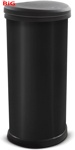 Metal  Effect  70 %  Recycled  Kitchen  One  Touch  Deco  Bin ,  Black ,  40  Li