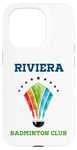 Coque pour iPhone 15 Pro Riviera - Raquette de badminton Club Athletics California Preppy