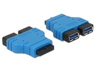 Delock intern USB-adapter - USB-type A til 20-pins USB 3.0-plugg