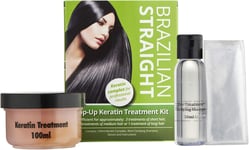 Brazilian Straight Top-Up Keratin Treatment Kit, Home Use Treatment Kit, Salon /