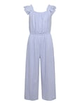 Ruched-Detail Jumpsuit Blue Mango