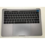 Topcase complet Français macbook pro 13" A1706 Gris Sideral