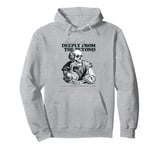 Thinking Deeply From The Beyond Classic Skeleton Halloweeen Pullover Hoodie