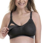 Anita BH Maternity Essential Lace Nursing Bralette Mörkgrå Small Dam