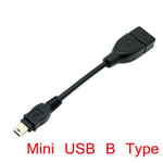 Mini B 10cm Câble Mini USB 2.0 Type A et Mini USB 2.0 Type B vers USB femelle OTG DV DC Nipseyteko