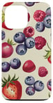 Coque pour iPhone 13 Pro Max Coque Téléphone Motif Fruits – Fraises & Myrtilles