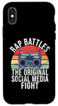 Coque pour iPhone X/XS Rap Battles The Social Media Fight Hip Hop des années 90